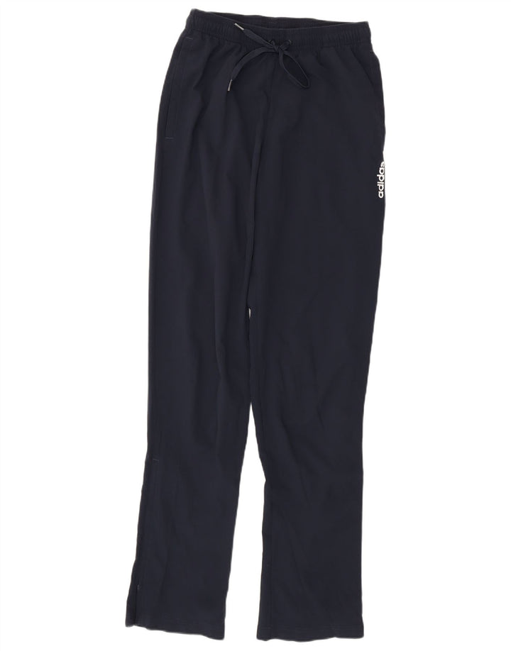 Damskie spodnie dresowe Adidas UK 10, małe, granatowe, poliestrowe