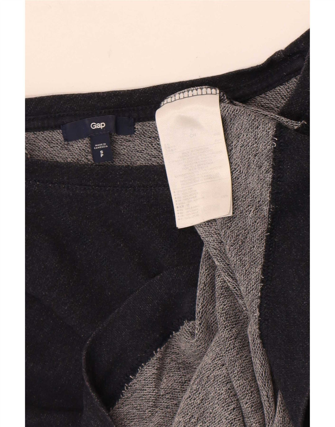 Damski top oversize Gap z rękawem 3/4, UK 10, mały, granatowy, bawełniany