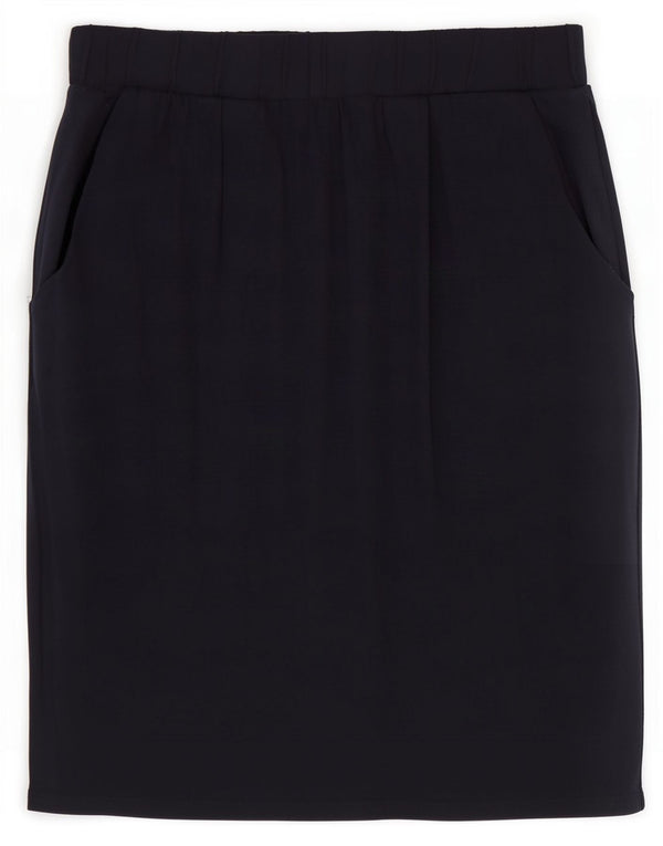 Marks & Spencer Prosta spódnica damska UK 10 Small W28 Granatowa wiskoza