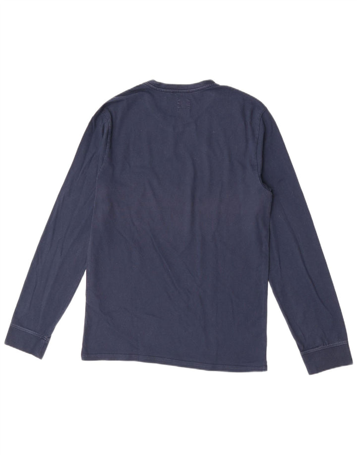 Męski standardowy top Levi's z długim rękawem, mały, granatowy, bawełniany
