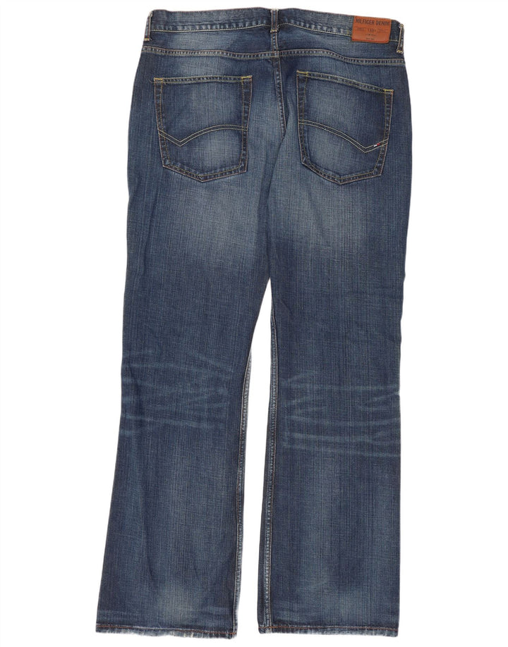 Męskie dżinsy Bootcut Tommy Hilfiger Manhattan W38 L34 Niebieska bawełna