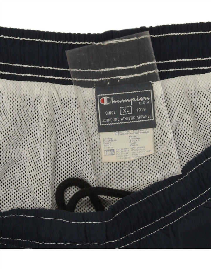 CHAMPION Mens Swimming Shorts XL Navy Blue Polyester Vintage Champion and Second-Hand Champion from Messina Hembry 