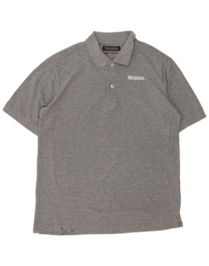 KAPPA Mens Polo Shirt Medium Grey Cotton