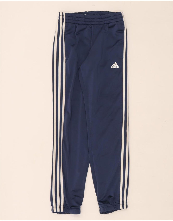 Adidas Chłopięce Spodnie Dresowe Joggery 9-10 Lat Granatowy Poliester