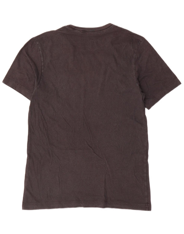Męski T-shirt z grafiką Nike, mały, czarny, bawełniany