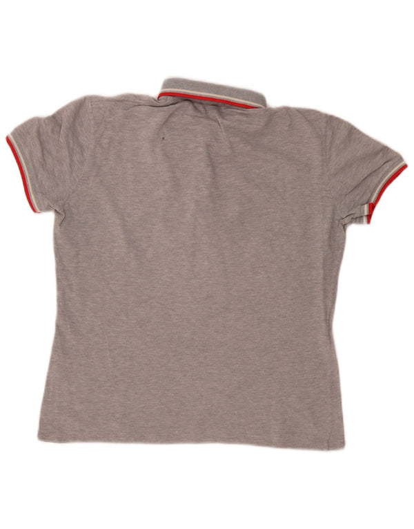 Damska koszulka polo Fred Perry UK 20 2XL Szara, nakrapiana bawełna