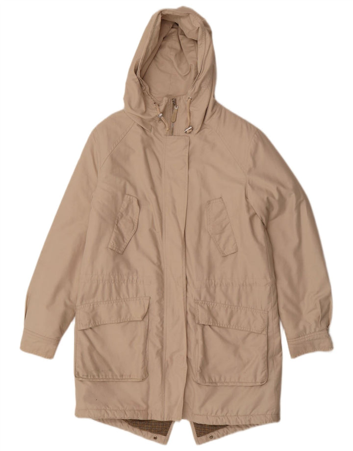 Damska kurtka parka oversize Hobbs UK 8 Small, beżowa, bawełniana