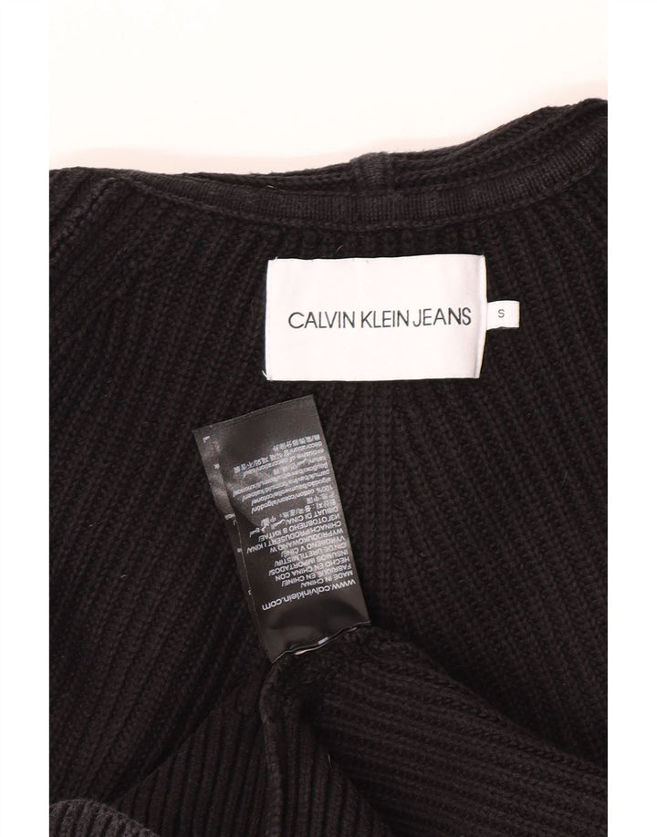 Damski sweter oversize Calvin Klein Jeans z kapturem, UK 10, mały, czarny