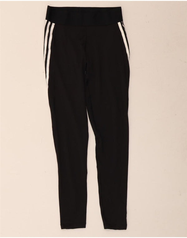 Damskie legginsy Adidas Aeroready UK 8/10, małe, czarne, poliestrowe