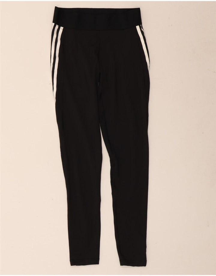 Damskie legginsy Adidas Aeroready UK 8/10, małe, czarne, poliestrowe