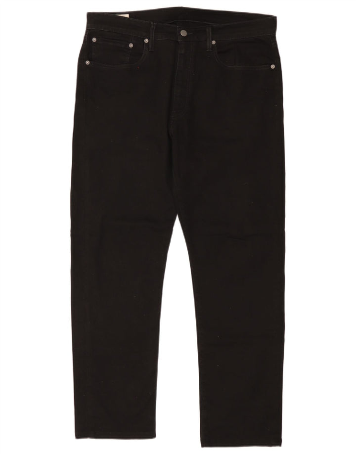 Męskie jeansy Levi's 502 Tapered W36 L29 Czarna bawełna