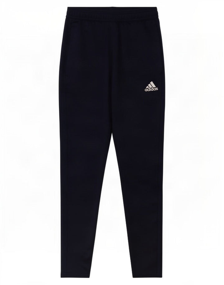 Męskie spodnie dresowe Adidas Climacool, małe, granatowe, z poliestru