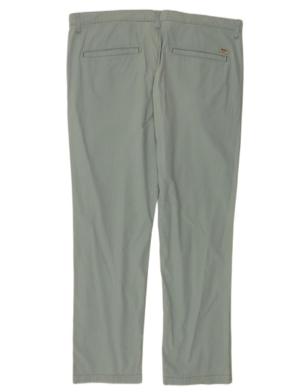 Męskie proste spodnie chino Timberland W42 L33 zielone