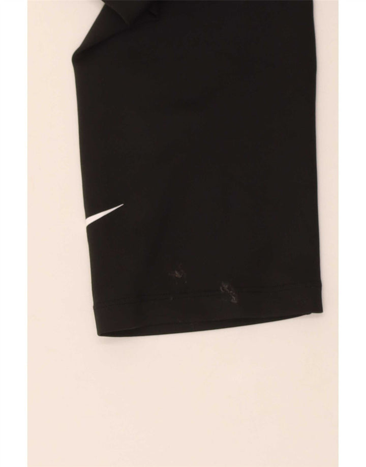 Damskie legginsy Nike Dri Fit Capri UK 10, małe, czarne, poliestrowe