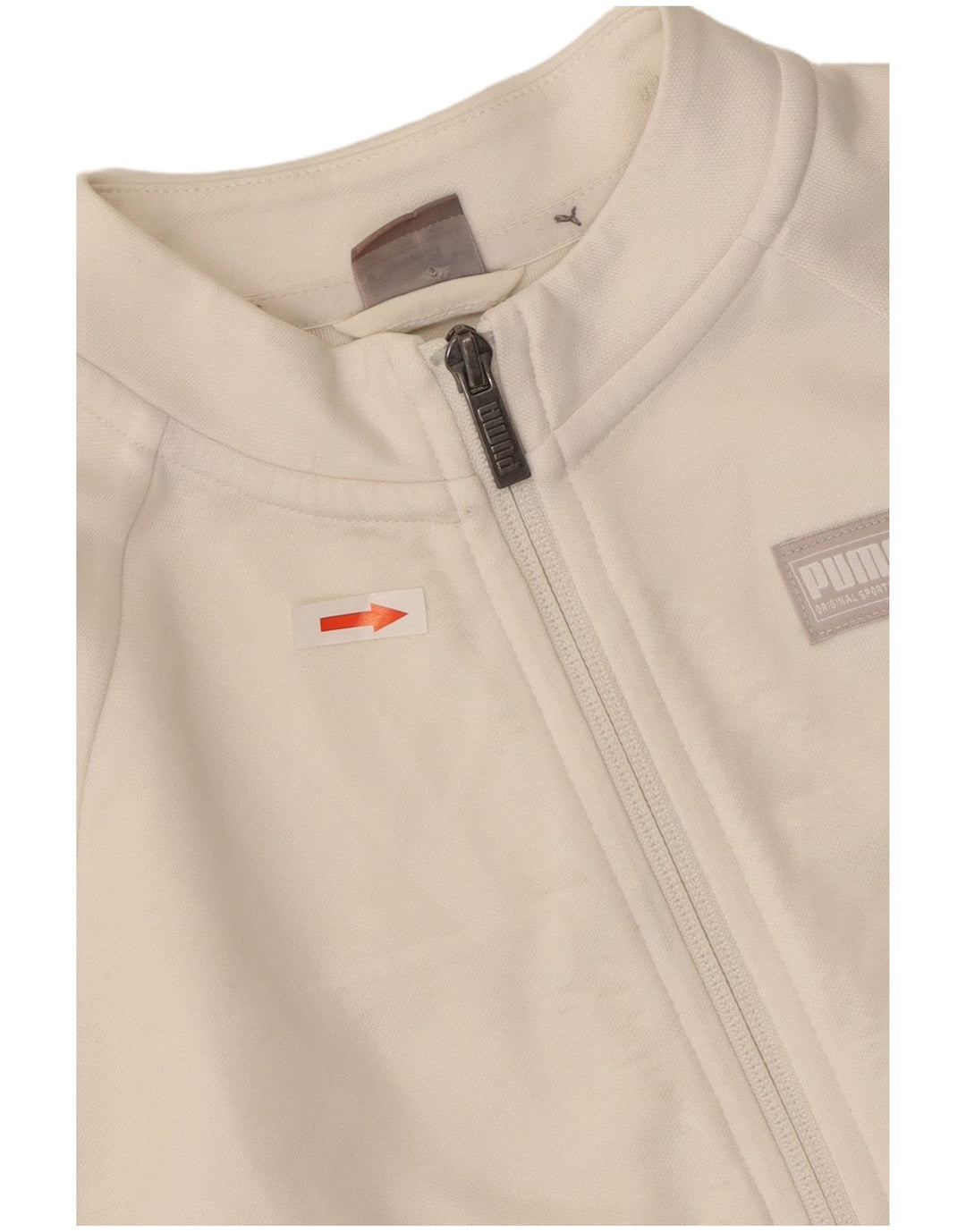 Damska bluza dresowa Puma Crop Oversize UK 10, mała, biała, poliestrowa
