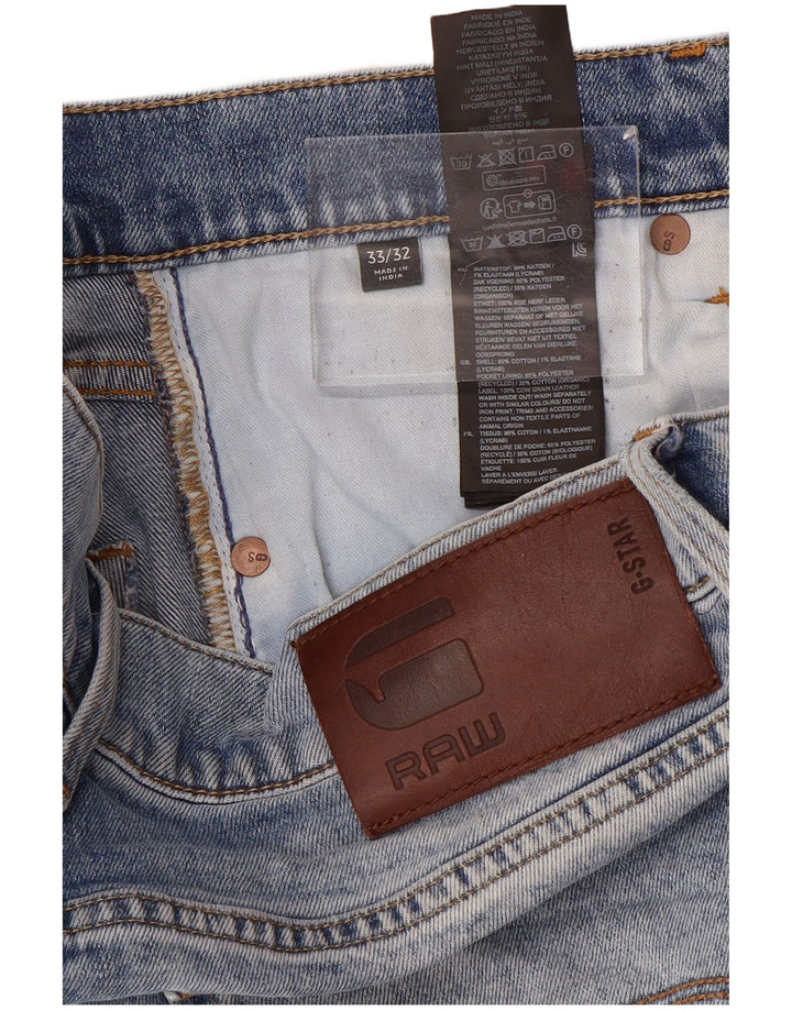 Męskie jeansy slim G-Star W33 L32 Niebieskie bawełniane