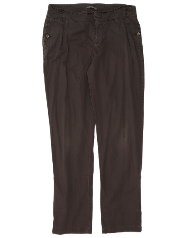 Spodnie damskie Gap Straight Chino UK 10 Small W32 L32 Szara bawełna