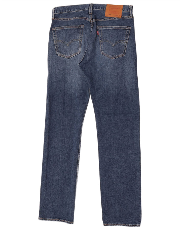 Męskie jeansy LEVI'S 501 Straight W30 L32 Niebieskie bawełniane