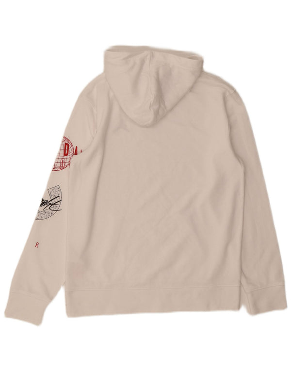 Chłopięcy sweter z kapturem Nike z grafiką 13-14 lat XL, biały, bawełniany