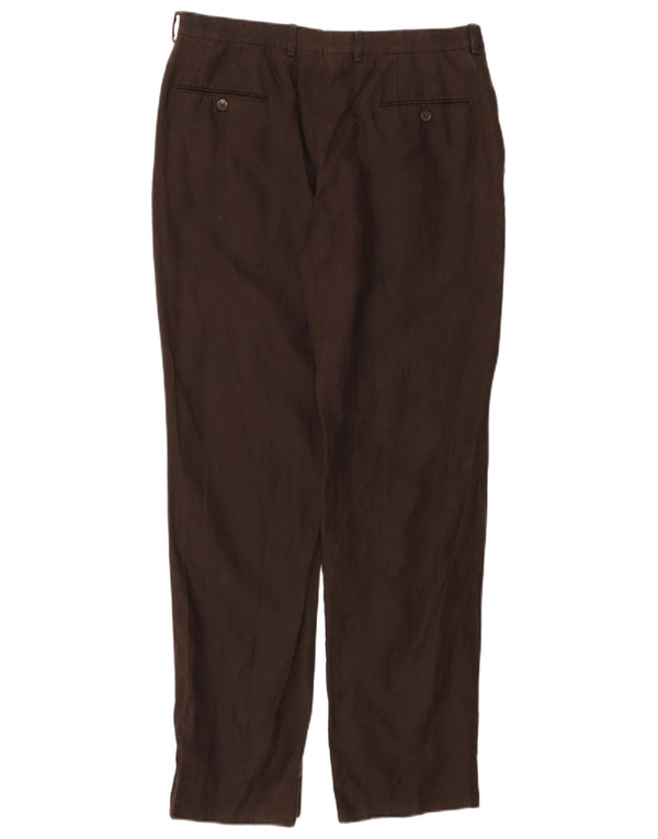 Spodnie damskie MASSIMO DUTTI Straight Chino EU 44 Large W34 L30 Brown