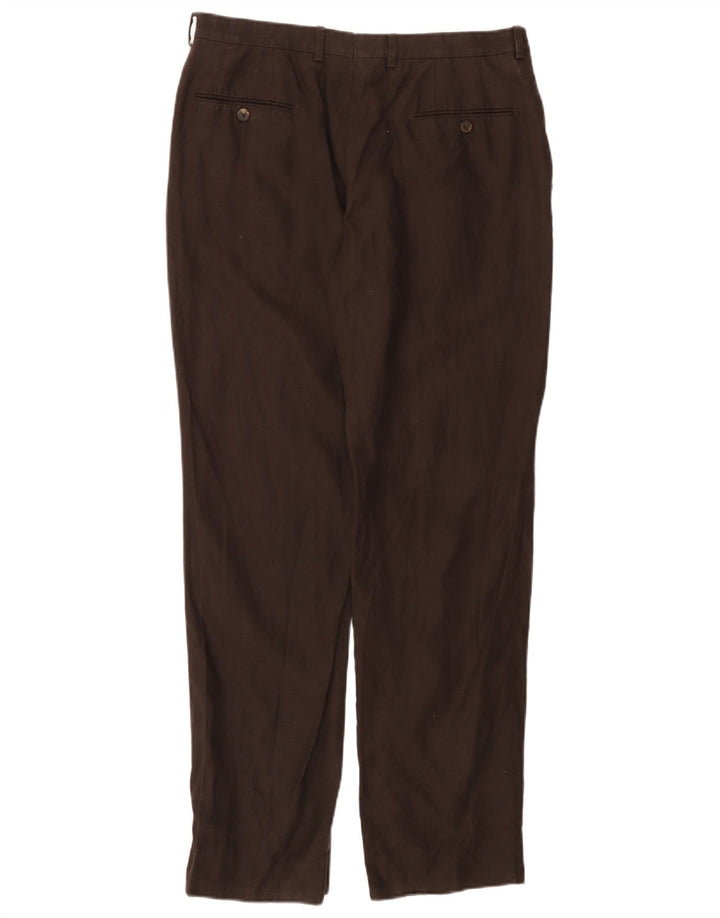 Spodnie damskie MASSIMO DUTTI Straight Chino EU 44 Large W34 L30 Brown