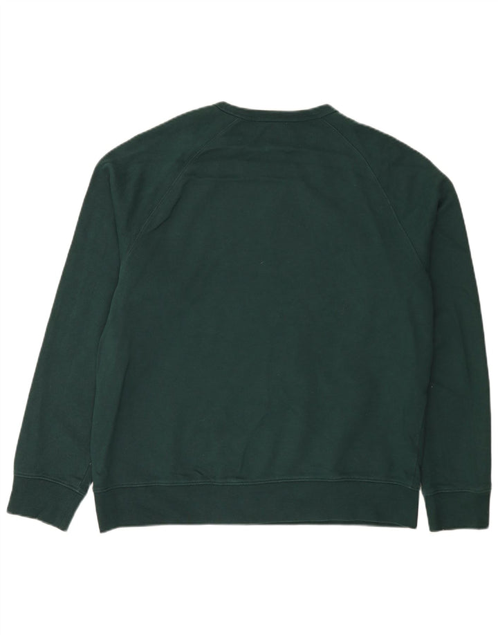 Marks & Spencer Męski sweter, duży, zielony, bawełniany