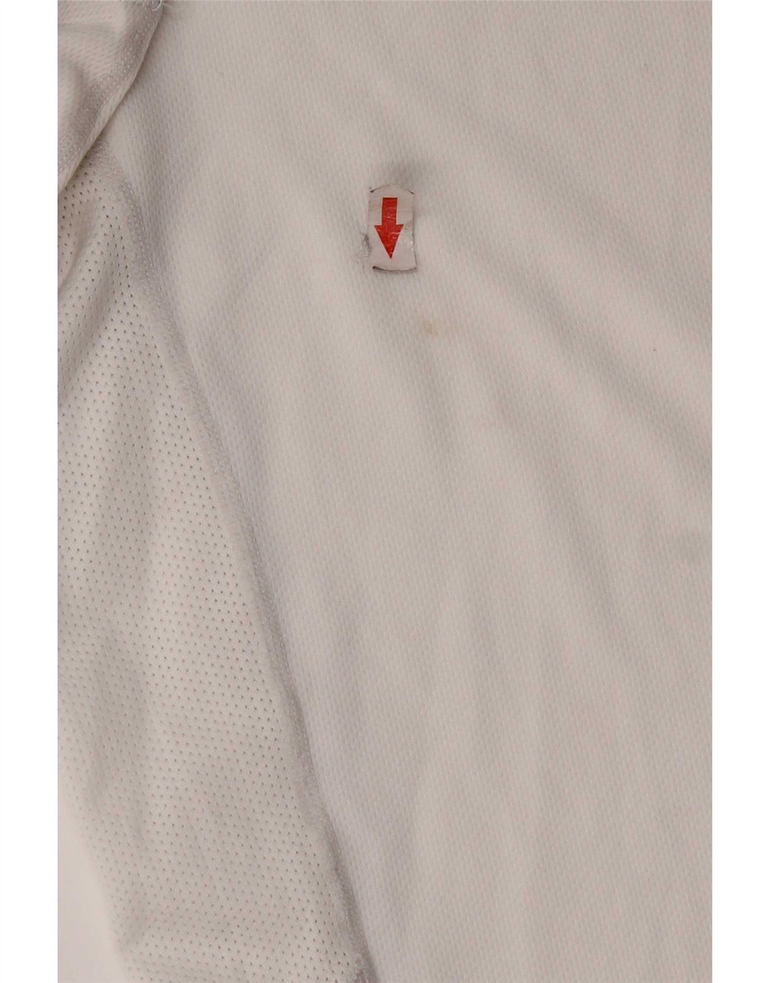 Męski T-shirt Nike Dri Fit Top, średni biały poliester z blokami kolorów