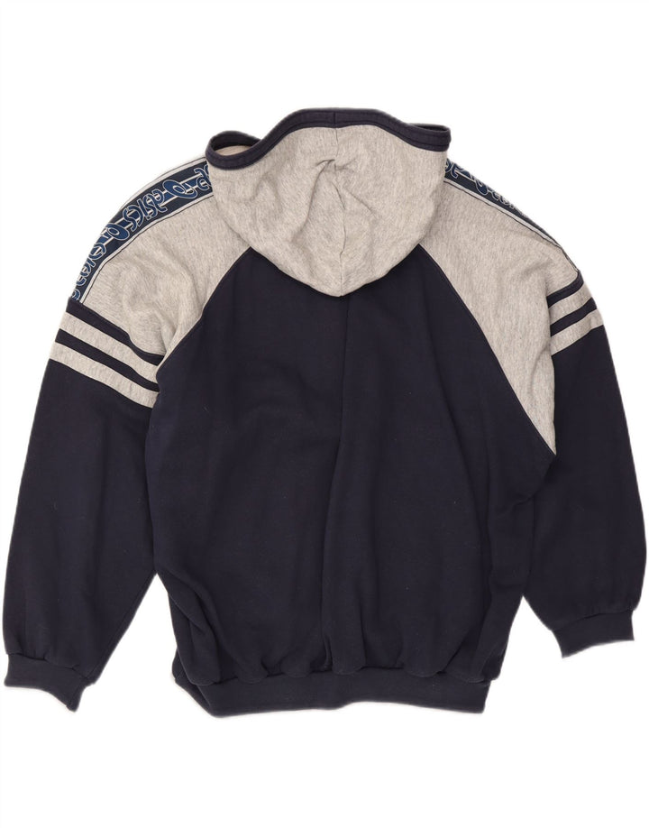 Męski sweter z kapturem i zamkiem błyskawicznym Asics, 2XL, granatowy, blok kolorów