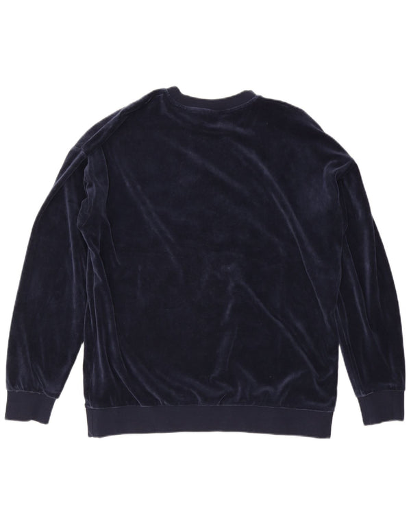 Damska bluza oversize z grafiką ADIDAS, UK 12, średni granat