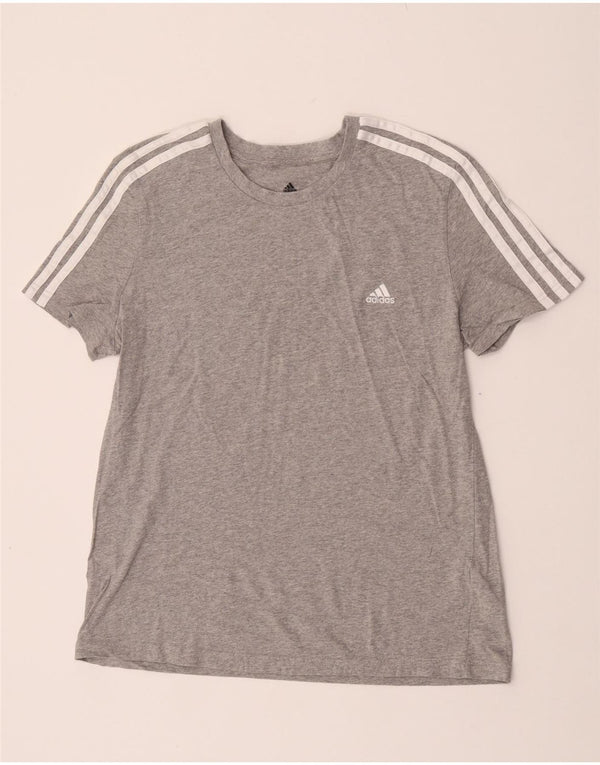 Damska koszulka Adidas Top UK 18 XL Szara, nakrapiana bawełna