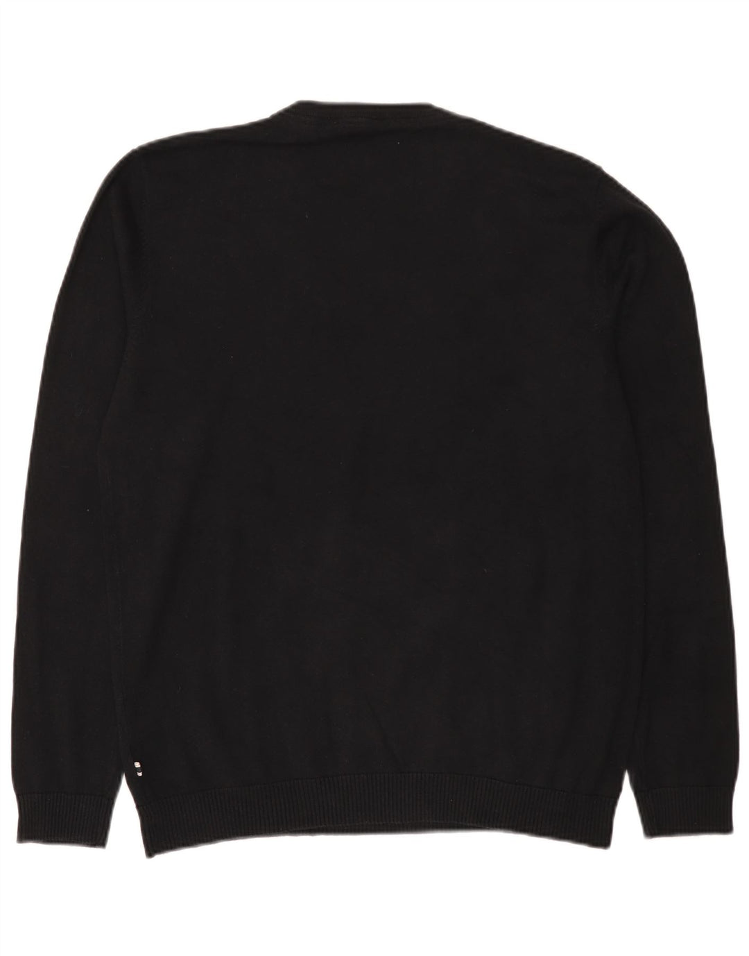 Męski sweter Jack & Jones z dekoltem w kształcie litery V, duży, czarny, bawełniany