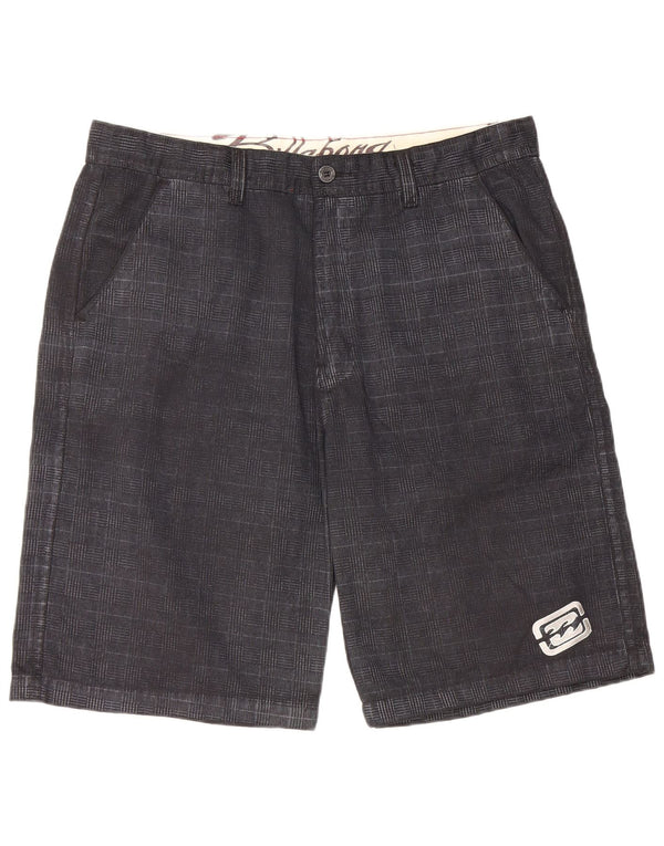 Męskie spodenki Chino Billabong W40 XL, bawełniana czarna krata