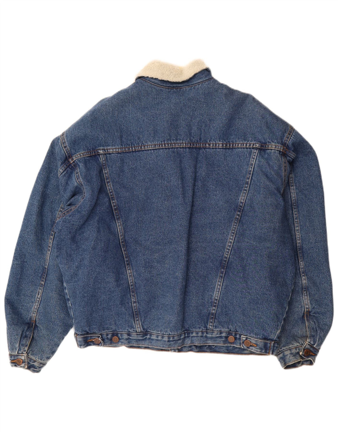 Vintage męska kurtka dżinsowa Sherpa UK 42 XL niebieska
