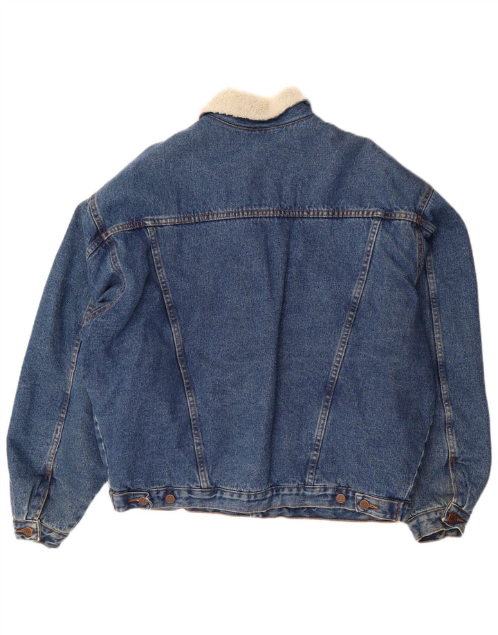 Vintage męska kurtka dżinsowa Sherpa UK 42 XL niebieska
