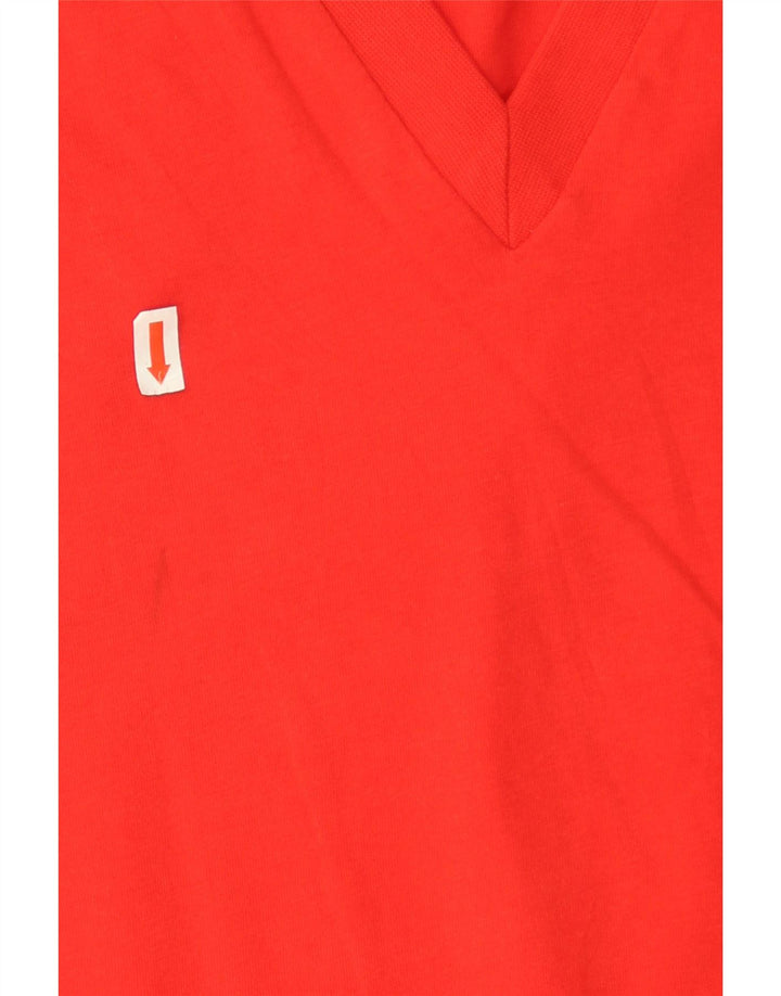 Damska koszulka oversize Zara Top UK 10 Small Red Cotton