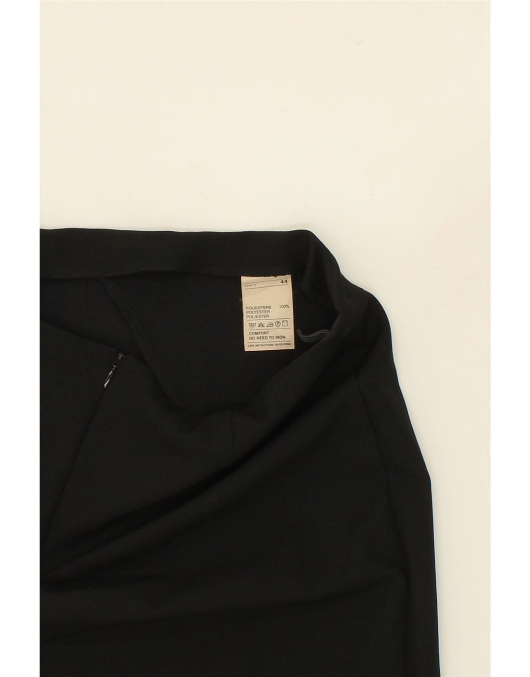 BENETTON Womens Straight Skirt IT 44 Medium W30  Black Polyester Vintage Benetton and Second-Hand Benetton from Messina Hembry 