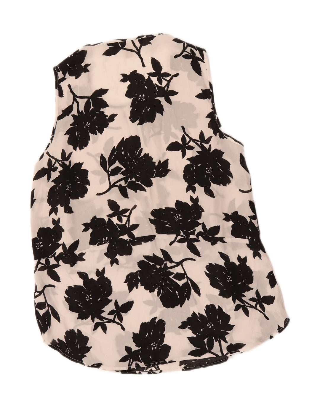 MICHAEL KORS Womens Sleeveless Blouse Top UK 14 Medium White Floral Vintage Michael Kors and Second-Hand Michael Kors from Messina Hembry 