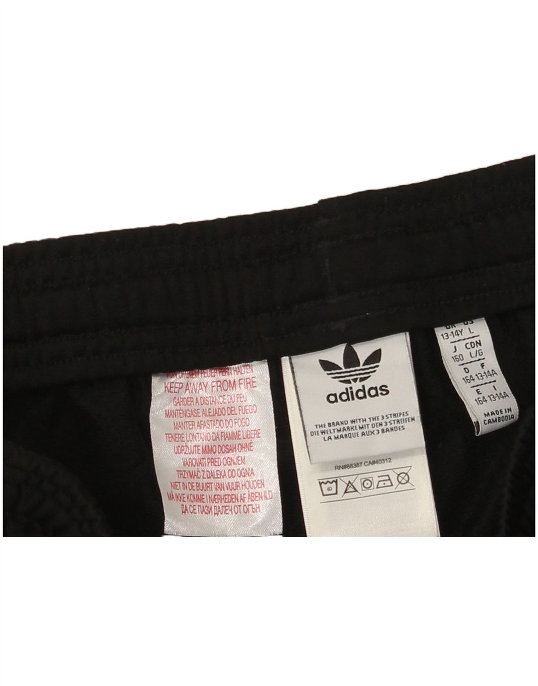 Adidas Chłopięce Spodnie Dresowe Joggery 13-14 Lat Czarny Poliester