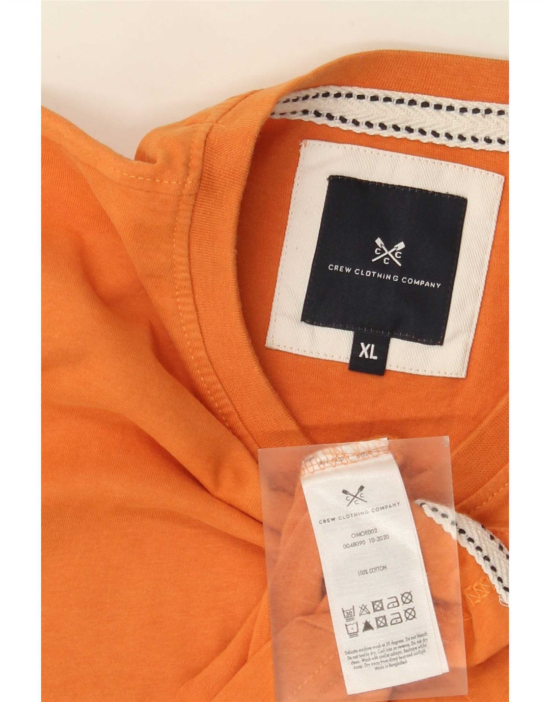 T-shirt męski J. Crew, top XL, pomarańczowy, bawełniany