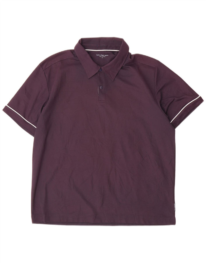Męska koszulka polo Calvin Klein Jeans XL, granatowa, poliester