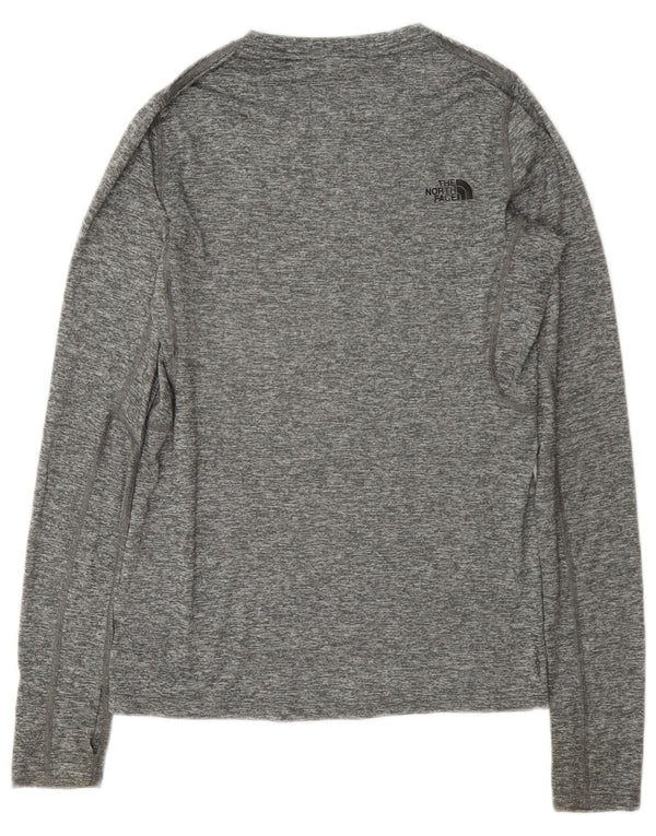 Damski top z długim rękawem The North Face, UK 6 XS, szary, nakrapiany poliester