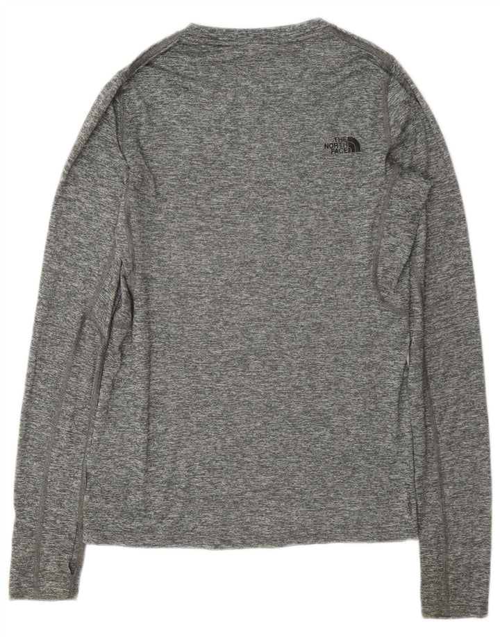 Damski top z długim rękawem The North Face, UK 6 XS, szary, nakrapiany poliester