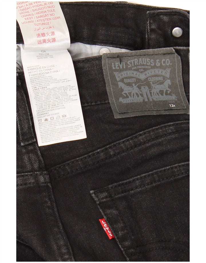 Dżinsy chłopięce LEVI'S 510 Skinny 11-12 lat W28 L27 Czarna bawełna