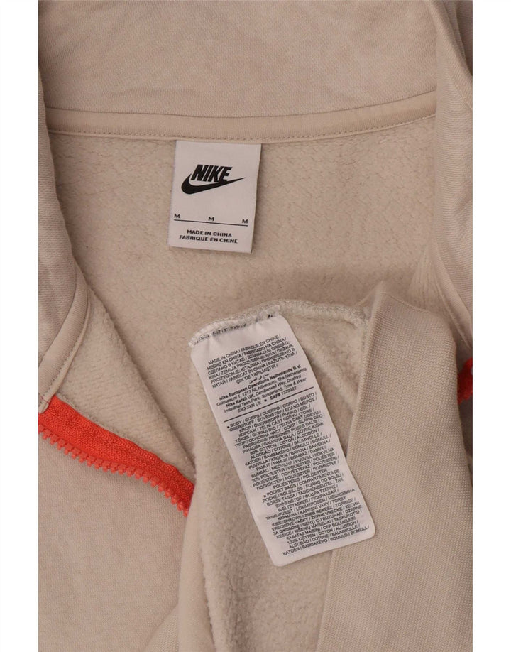 Męska bluza z zamkiem błyskawicznym Nike, średnia, biała, bawełniana
