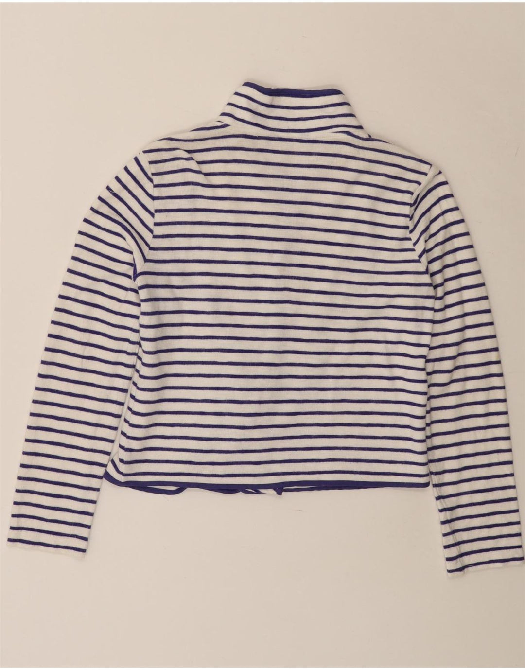 Damski sweter rozpinany JOULES, UK 8, małe, białe paski, bawełniany