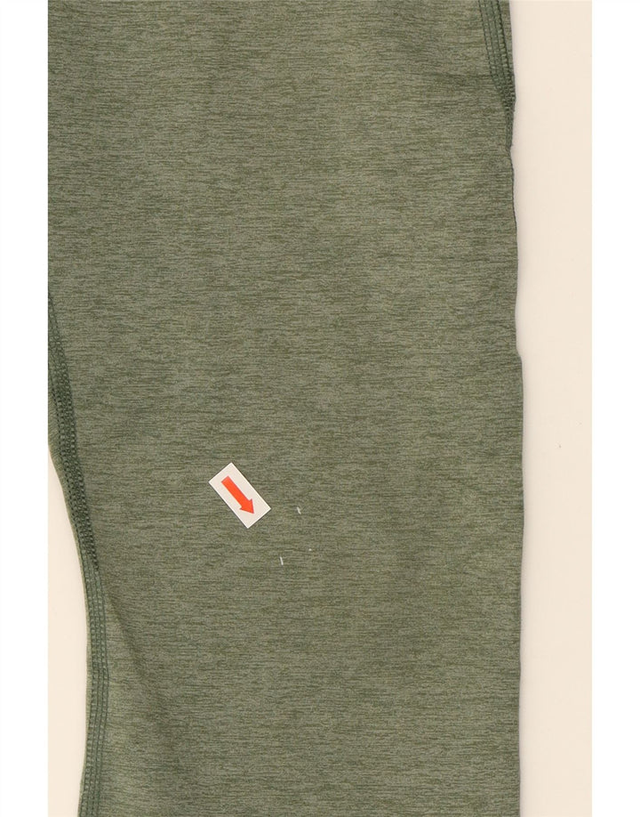 NIKE Womens Dri Fit Leggings UK 14 Large  Green Polyester Vintage Nike and Second-Hand Nike from Messina Hembry 