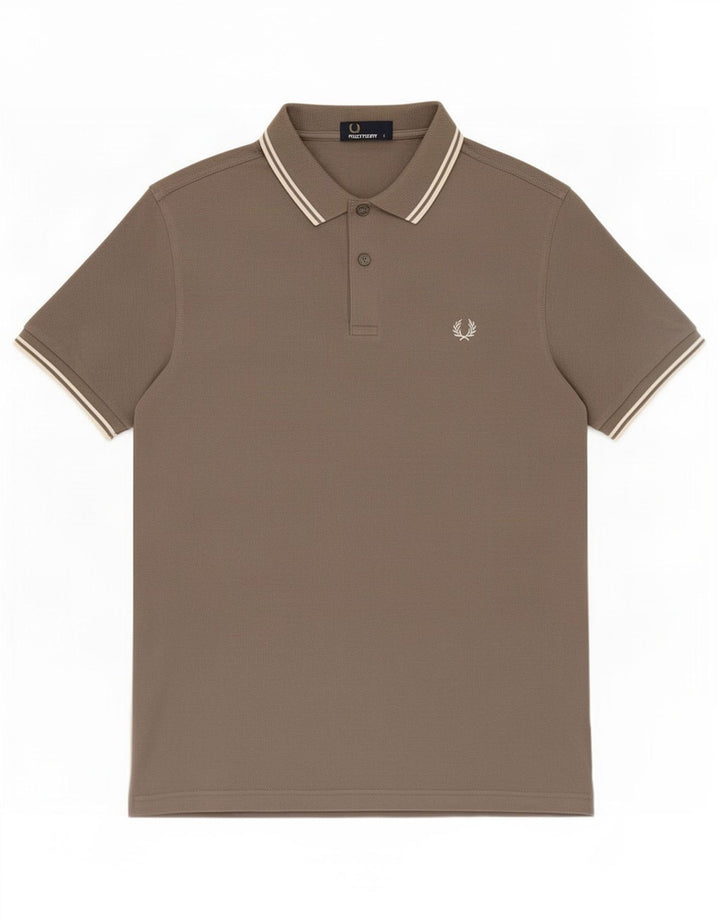 Męska koszulka polo Fred Perry, duża, szara, bawełniana