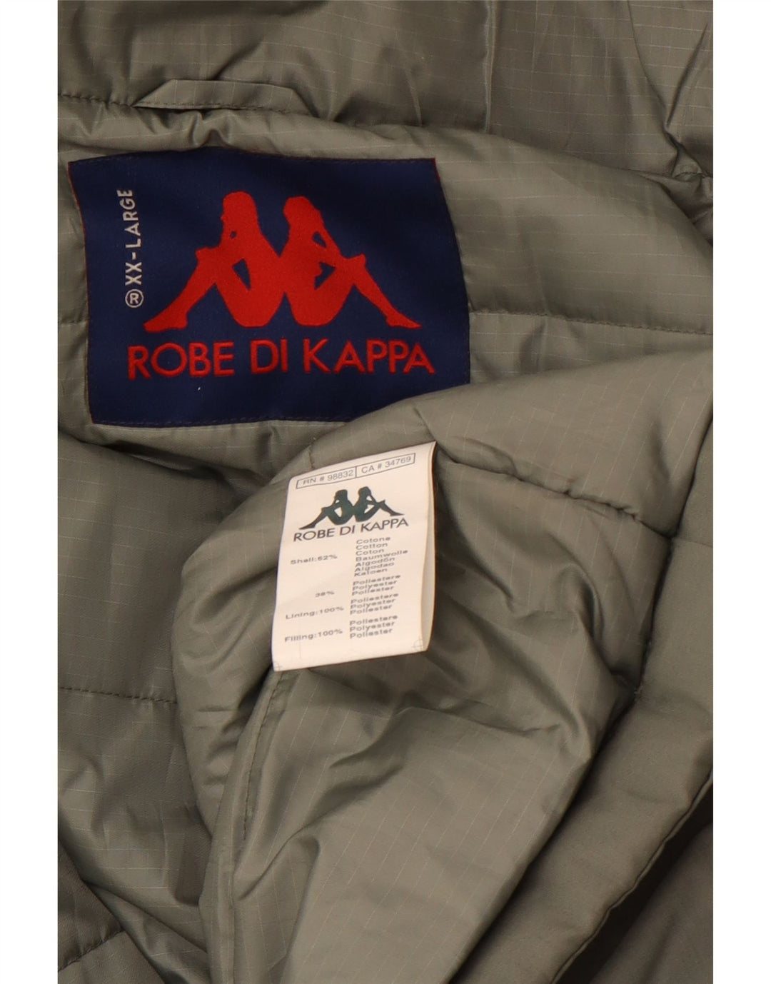 Męska ocieplana kurtka KAPPA UK 44 2XL Zielona bawełna