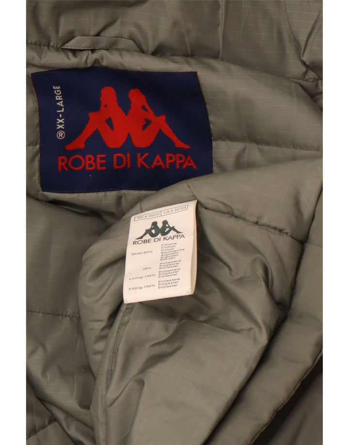 Męska ocieplana kurtka KAPPA UK 44 2XL Zielona bawełna
