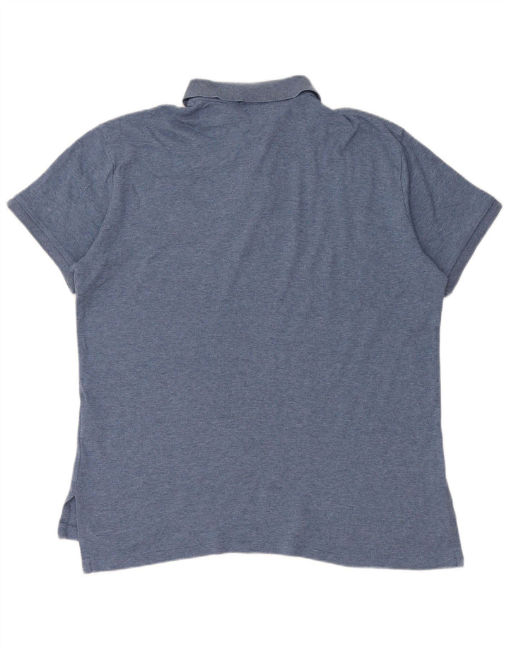 POLO RALPH LAUREN Męska koszulka polo o dopasowanym kroju, średnioniebieska, bawełniana